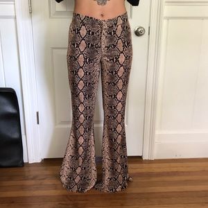 Zara snake print pants